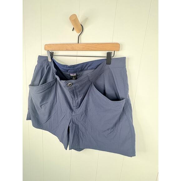 Patagonia Womens Quandry Nena Hiking Shorts Plus Size 16 Navy Blue 5" - Picture 5 of 12
